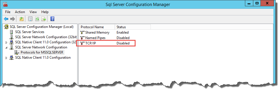 enable tcpip 1